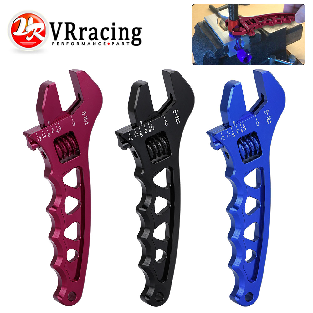 VR  Adjustable AN 3 4 6 8 10 12 Aluminum WRENCH HOSE Fitting Tool Aluminum spanner AN3-AN12 VR-SLW06