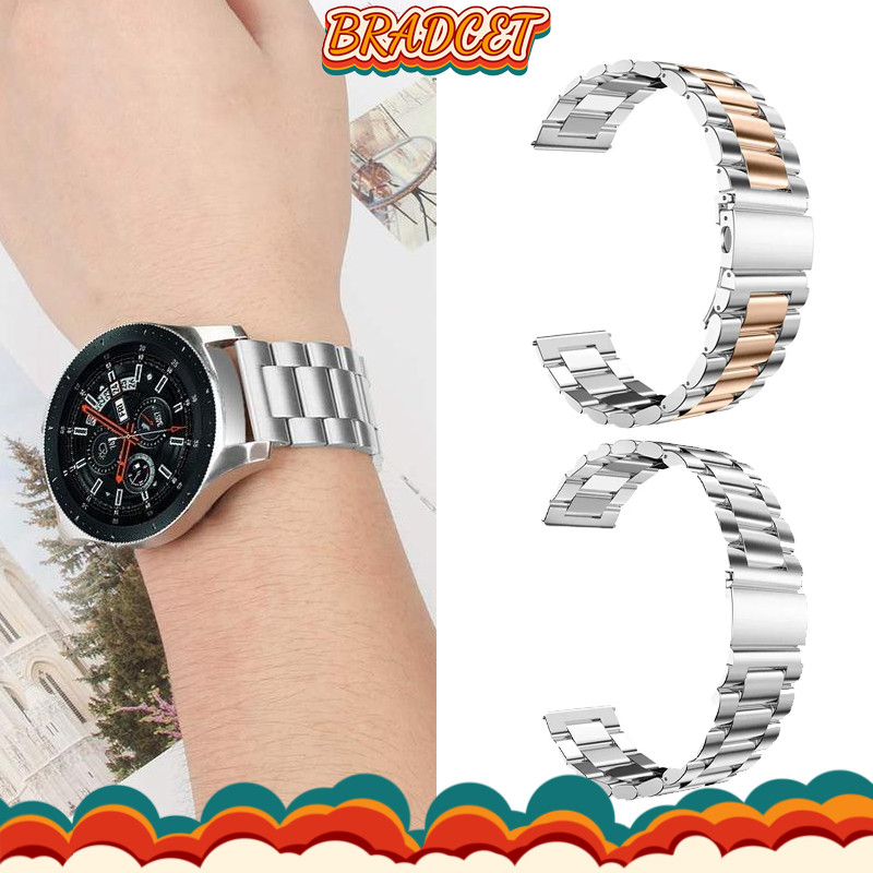 สายรัดโลหะสแตนเลส 20 มม. 22 มม. สำหรับ Samsung Galaxy Watch 7/ FE/6/5/4 /Huawei GT/Redmi Watch 5 Active/Amazfit