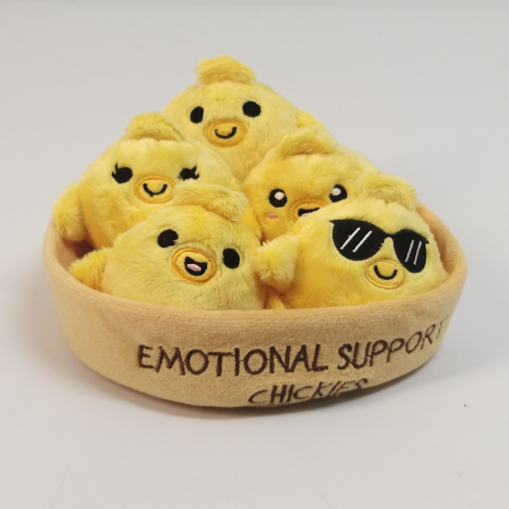 WHAT DO YOU MEME? Emotional Support CuteChiken ตุ๊กตา Plush การตกแต่งโต๊ะ ยอดนิยม TIKTOK
