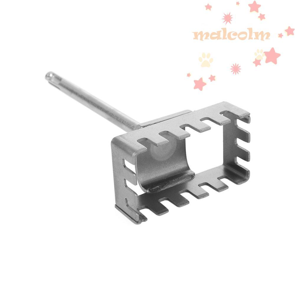 MALCOLM Square Socket Puncher, Square-handle 4 Pits Punch Square Hole Cutter, Slotting Round-handle 