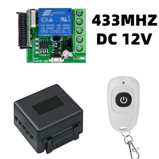 [🇹🇭⚡12hจัดส่ง] 433Mhz Universal รีโมทคอนโทรลไร้สายสวิทช์ DC 12V 1CH รีเลย์โมดูล RF EV1527 การเรียนรู้รหัสเครื่องส่งสัญญาณ