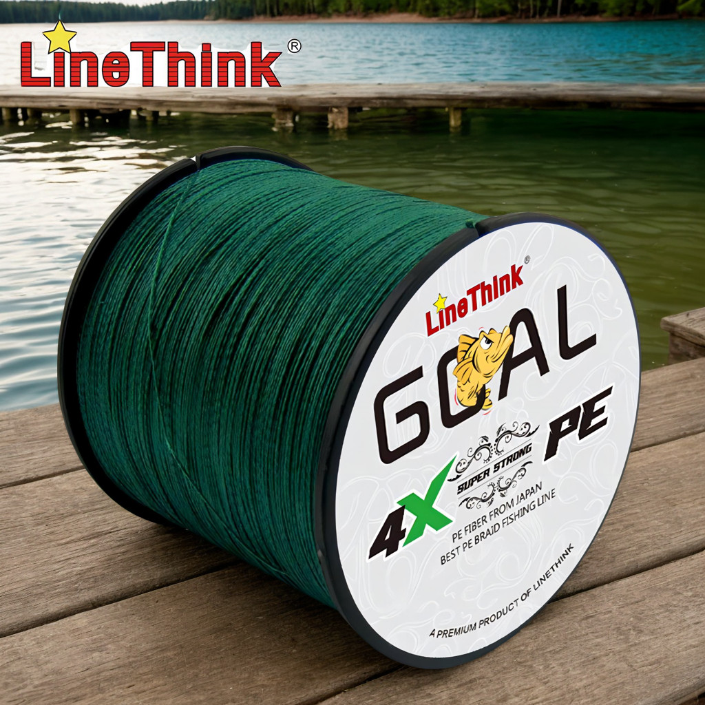 LineThink 1000m PE สายตกปลาถัก Multifilament 4 สายสําหรับตกปลาตกปลาปลาคาร์พ 10 12 15 20 25 30 35 40 