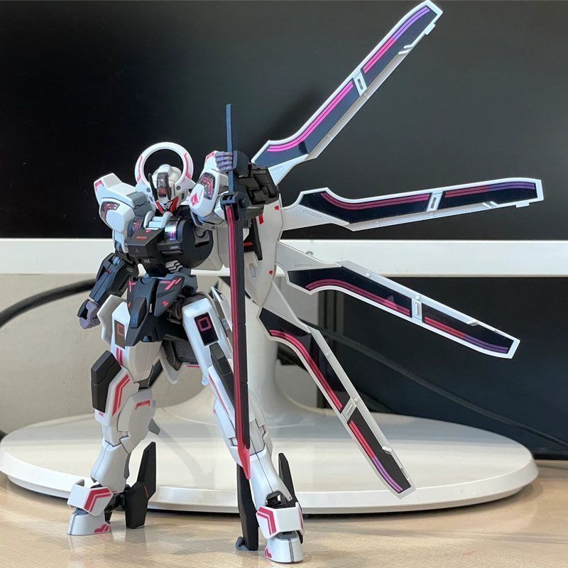 พร้อมสต็อก jms Collection Mercury h Black Neon Purple Warrior Mobile Suit Model Assembly Mercury Wit