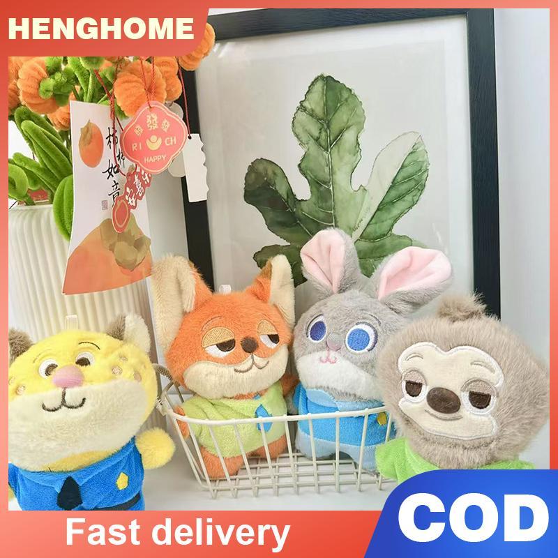 [HENGHOME] Zootopia ของเล่นตุ๊กตา Judy Nick Sloth แกะเสือดาว Fanny จี้ Sloth พวงกุญแจตกแต่งพวงกุญแจข