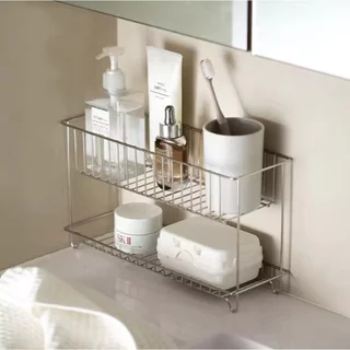Omocha | ชั้นวางของสแตนเลส 304 ทรงแคบ ชั้นวางของในห้องน้ำ/ครัว Stainless Steel Storage Basket