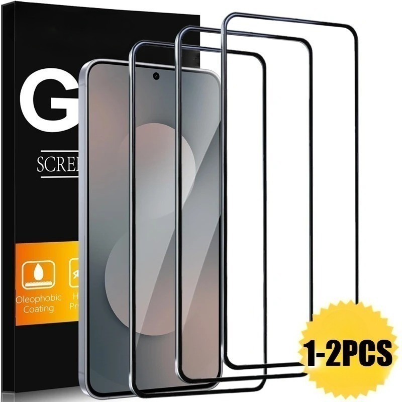 1-2 ชิ้นคลุมทั้งหมด HD ฟิล์มกระจกนิรภัยใสสําหรับ Lava Z2 Z2s Z3 Z4 Z6 Z71 Pro Max Anti scratch สีดํา