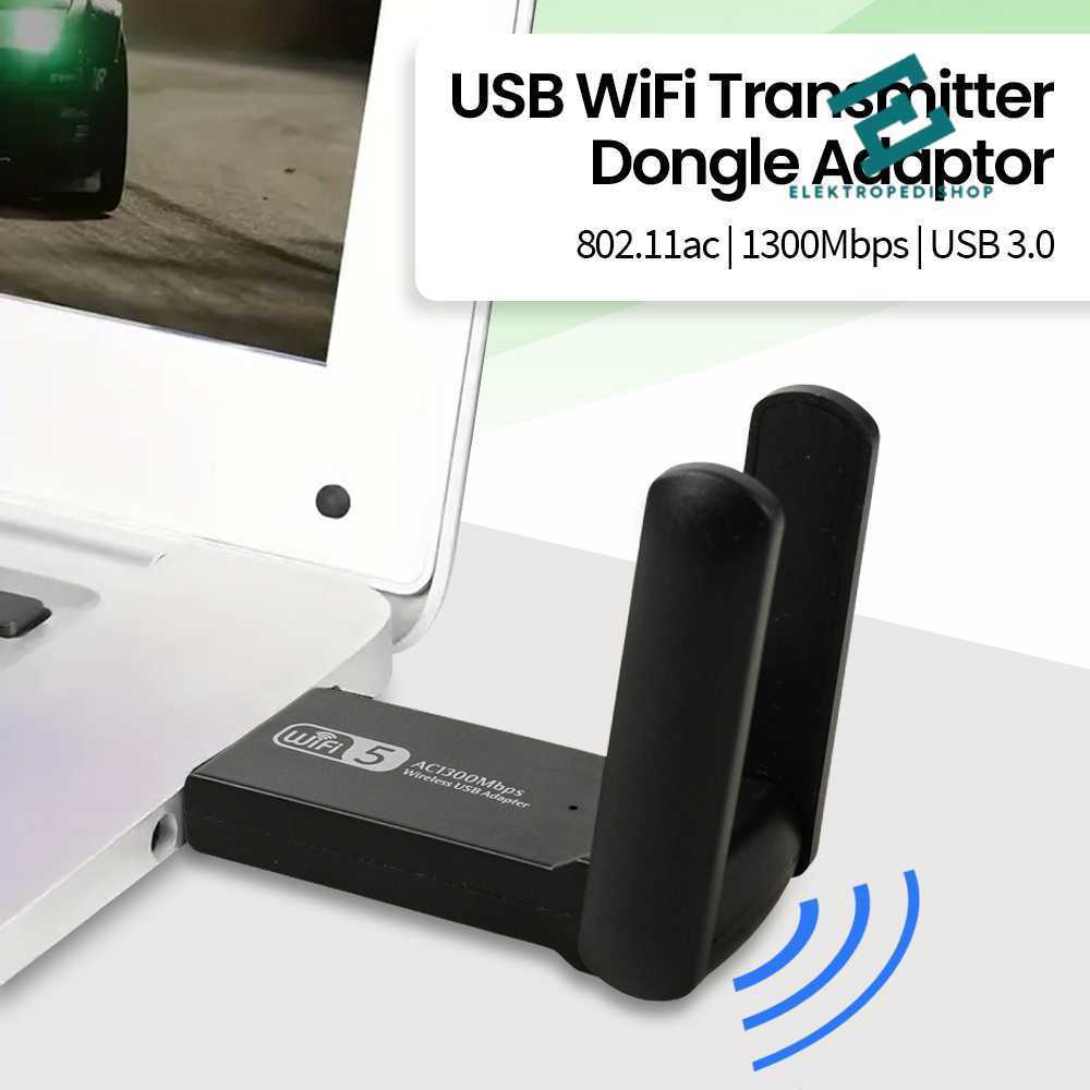 ICANING อะแดปเตอร์ดองเกิลส่งสัญญาณ USB WiFi 802.11ac 1300Mbps - AC1300 หุ้นจํากัด | | จัดส่งที่รวดเร