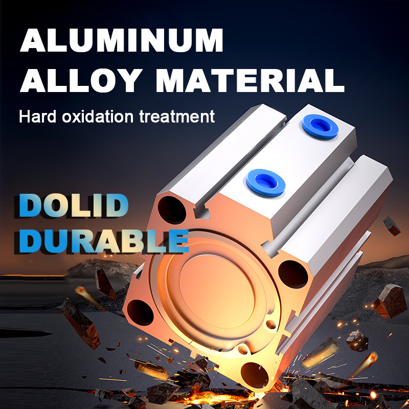 กระบอกลมลม SDA Compact Airtac Type กระบอกเล็ก 16 มม. เจาะถึง 5 ~ 100 มม. จังหวะ