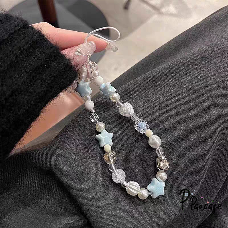โซ่ห้อยโทรศัพท์มือถือแบบวัยรุ่น น่ารัก ดาวฤดูร้อน รูปที่ 4