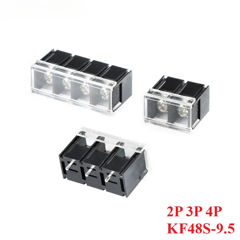 5 ชิ้น KF48S-9.5 2P 3P 4P PCB Connector Traight ปลั๊กฝาครอบป้องกัน Pitch 9.5 มม.300 โวลต์ 20A รั้ว T