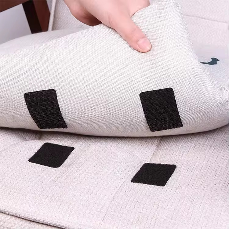 เทปตีนตุ๊กแกมีกาวในตัว แบบขน+หนาม 1คู่/5คู่ มีกาวด้านนอก ติดผ้าม่าน หน้าต่าง #Z351-A