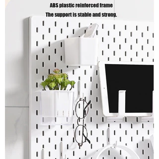 Cajojo DIY 76*56cm Big Pegboard ใหญ่พิเศษ ขาตั้งกระดานปักหมุด แบบติดผนัง fit IKEA SKADIS แผ่นวางของติดผนัง