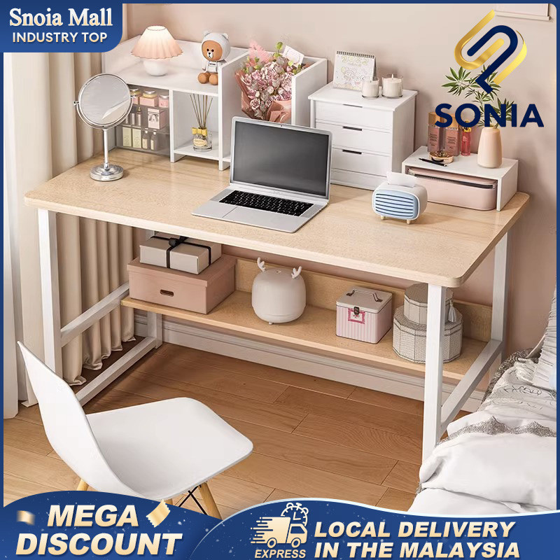120CM Study Table Writing Desk Office Table Computer Table  Meja belaja Dressing Desk Living Room Ta