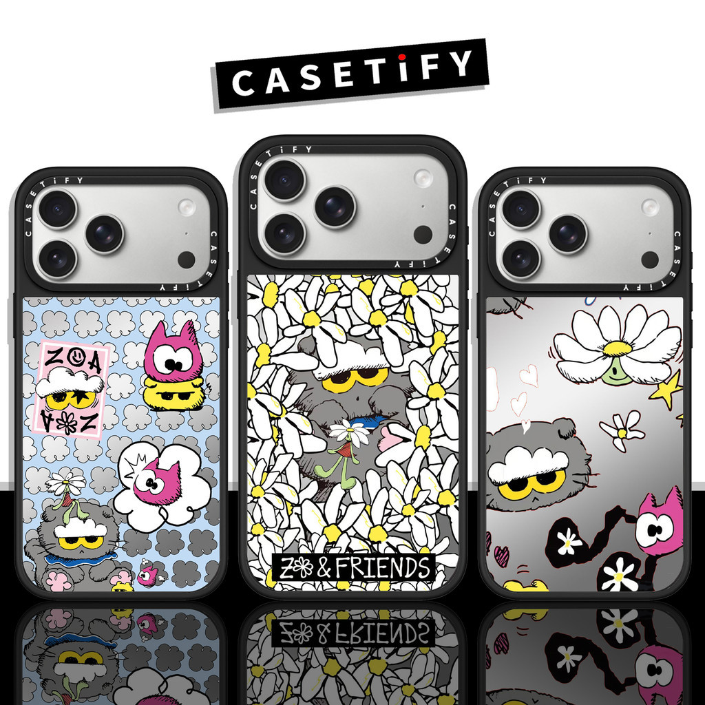 CASETiFY กรณี HP G-Dragon Daisy ZOA & FRIENDS กระจกเคสโทรศัพท์สําหรับ IPhone 17Pro 17ProMax Air ใช้ง