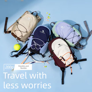 CAMEL CROWN 10L Multicolor Commutting & Travel Backpack กระเป๋าเป้สะพายหลังเดินป่าน้ําหนักเบา