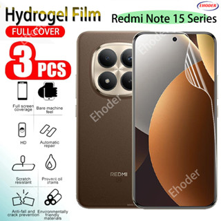 1-3 ชิ้นคลุมทั้งหมดด้านหน้าฟิล์มไฮโดรเจลสําหรับ Redmi หมายเห…