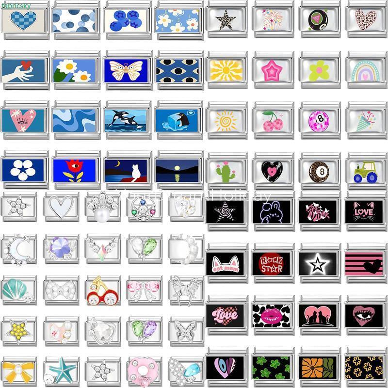 สร้อยข้อมือสแตนเลส Y2K Charm กับพวงตุ๊กตาCowและห่วงระบายสี สไตล์เกมยุคใหม่ สำหรับทำเป็นของขวัญวันเกิดหรืองานDIY