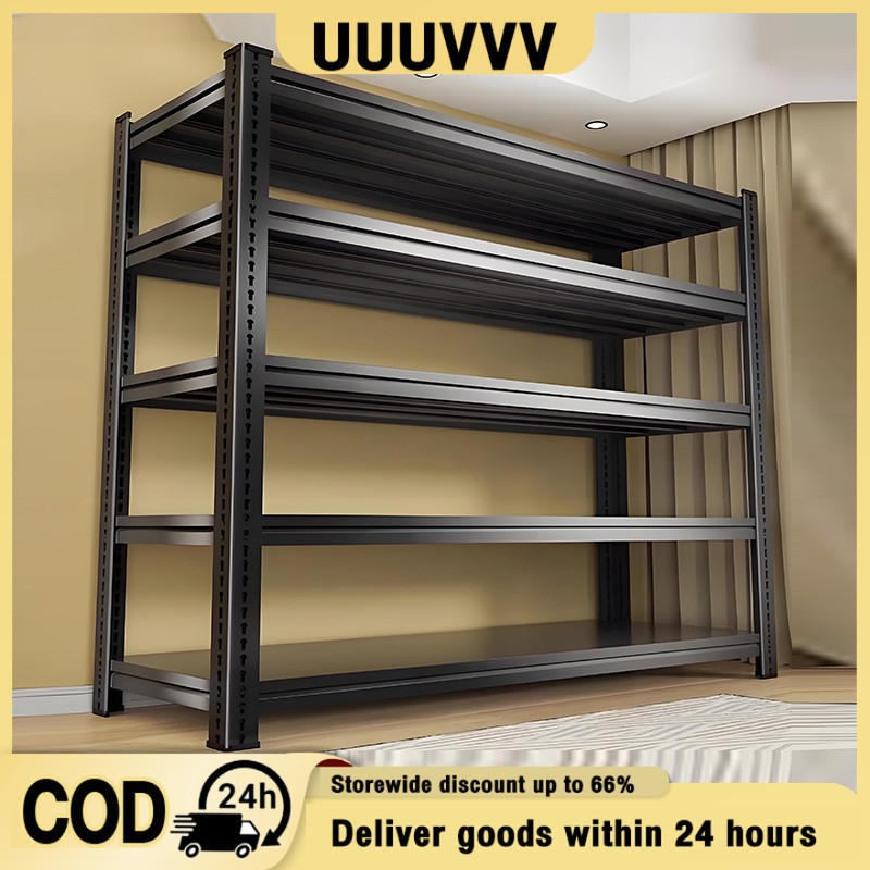 💖Adjustable💖6/5 Tier Metal Boltless Rack Home Kitchen Store Storage Rack Warehouse Rak Besi Serbagun
