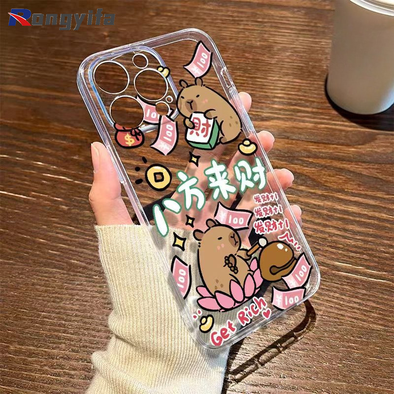 การ์ตูน Capybara เคสโทรศัพท์สําหรับ Vivo X21 UD X21i X21S X20 X9 Pro X9S Plus T3 Pro T4X T2X T2 T1 T