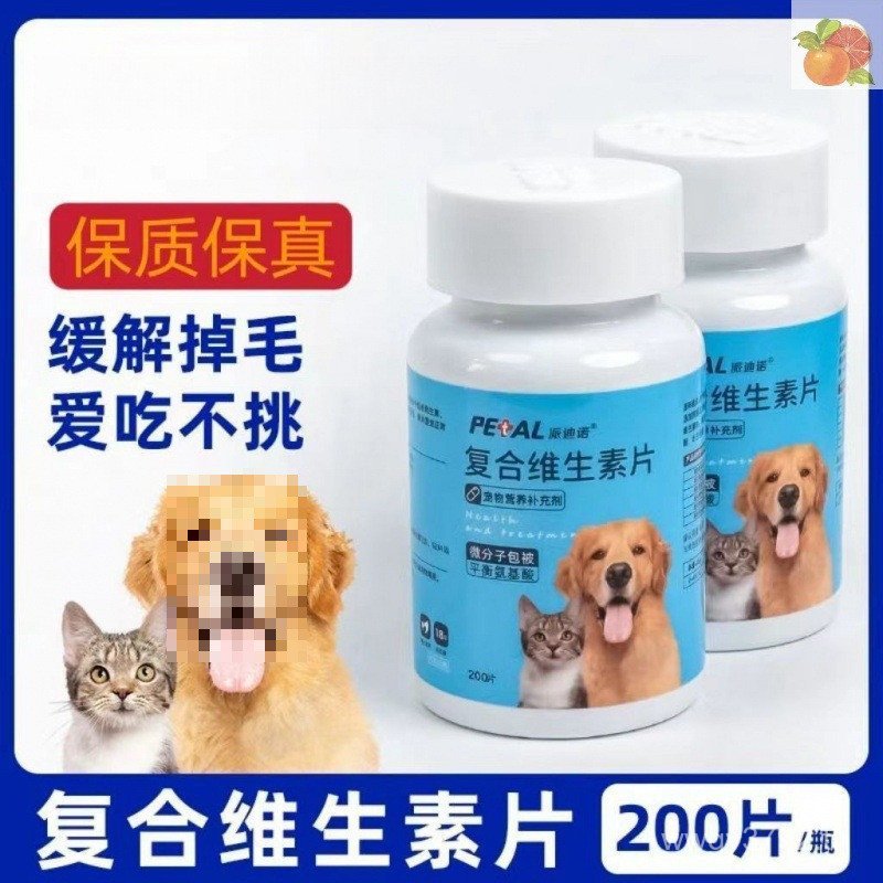 แมวสุนัขสารอาหาร Dino Cat Compound Pie Universal Vitamin Hair-Proof Vitamin Dog W9O9