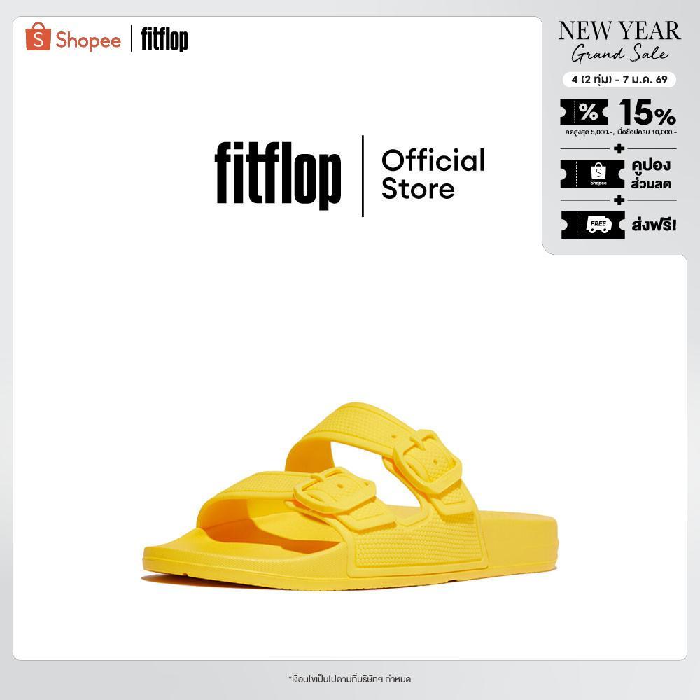 FITFLOP IQUSHION TWO-BAR BUCKLE SLIDES รองเท้าแตะผู้หญิง รุ่น FD2-C28 สี YELLOW