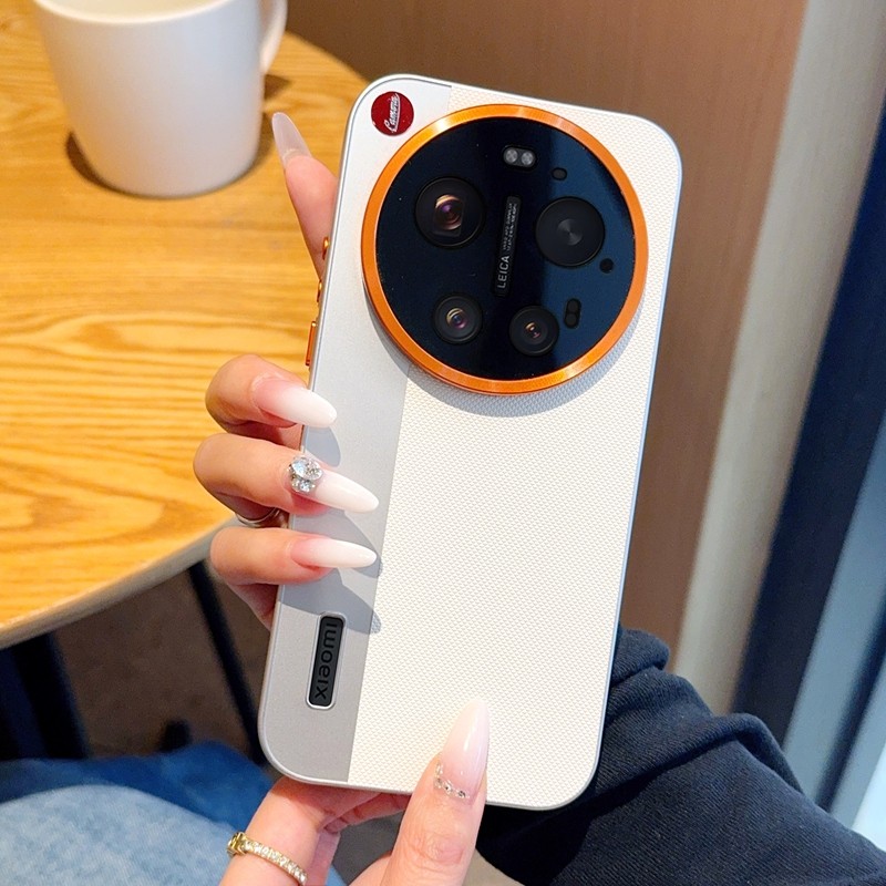 สําหรับ Xiaomi 17 Ultra กรณี ELVEV Hard PC PU หนัง Anti-slip สีการปิดกั้นเลนส์ป้องกันฝาครอบโทรศัพท์ ราคา ถูกที่สุด ดีลบีเคเค แกลเลอรีภาพที่ 3