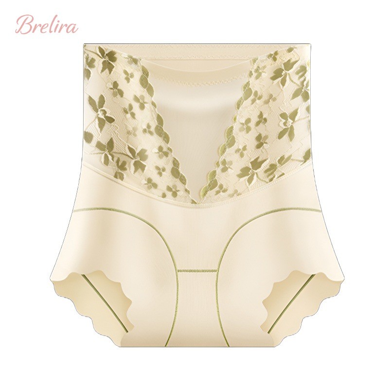 『Brelira』3-in-1 เอวสูง กระชับสัดส่วน กางเกงชั้นใน ควบคุมหน้าท้อง กางเกงขาสั้น ต้านเชื้อแบคทีเรีย กระชับสัดส่วน ลูกไม้ ไม่หนีบสะโพก ไม่ม้วนงอ กางเกงขายาว
