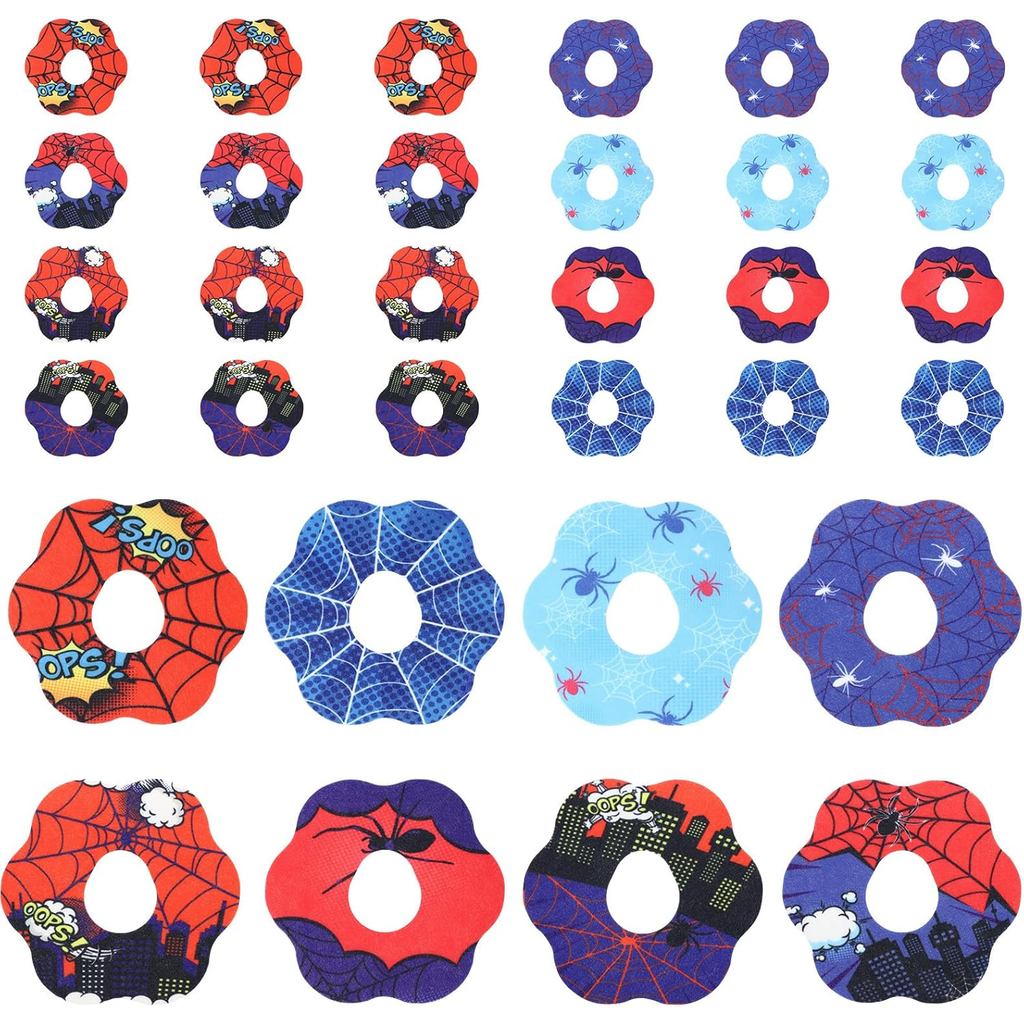 32pcs Waterproof Adhesive Patches for Dexcom G7, Pre-Cut Sweatproof Spider Web Over Patches