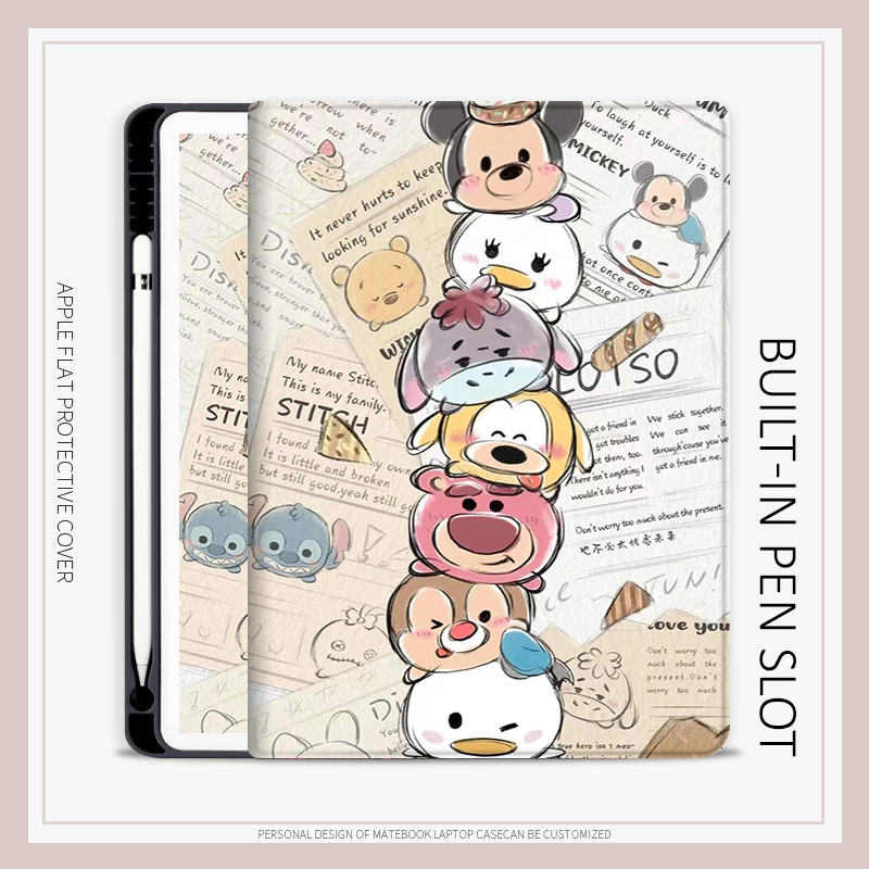 สูญหายเคสมิกกี้สําหรับA16 air M3 M5 air4/5/6 air7 10.2 gen7/8/9 mini4/5/6/7 8 iPadใหม่Pro11 pro12.9 