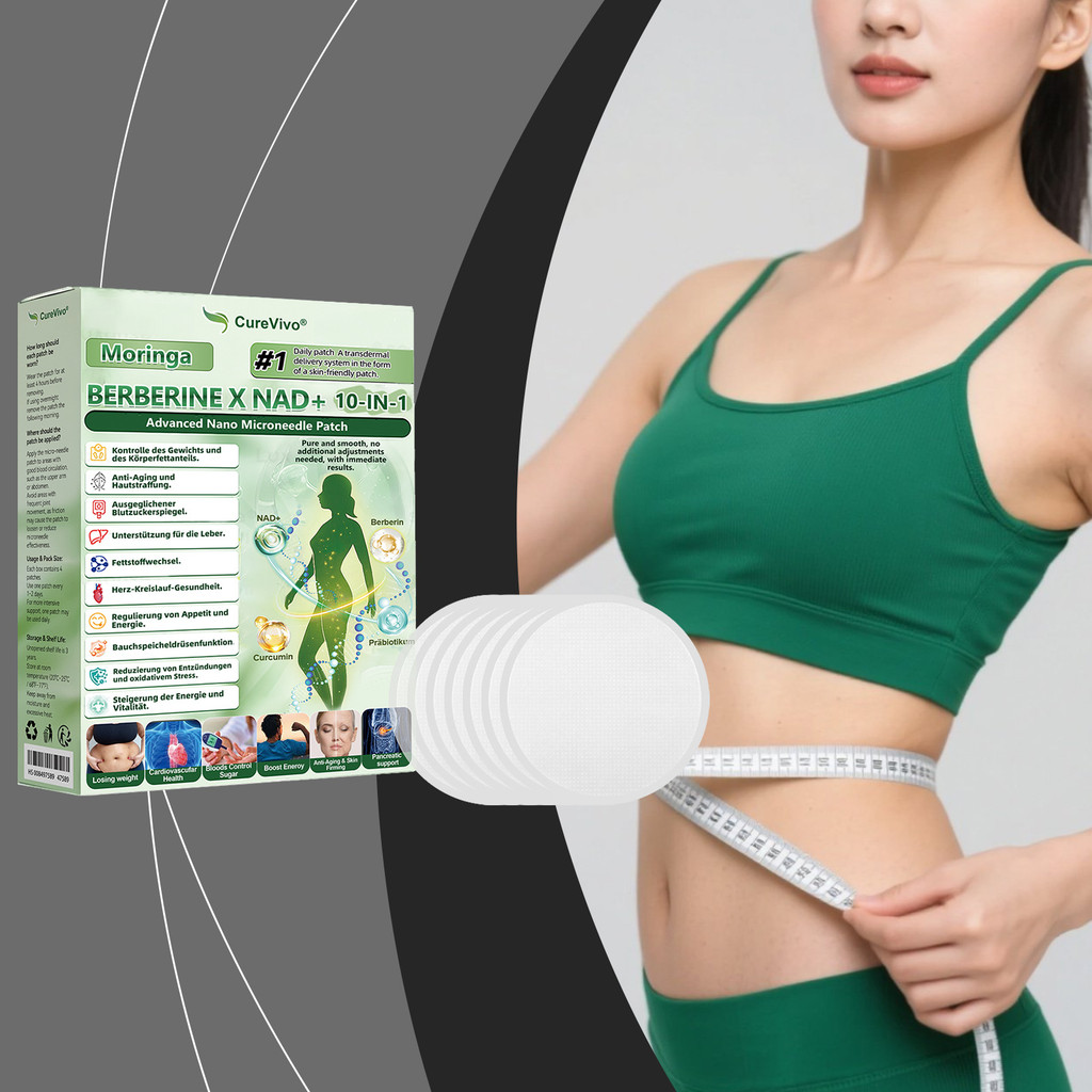 แพทช์แปะร่างกายจากเมล็ดมะรุม เบอร์เบอริน และ NAD+ สูตรบํารุงด้วยอัลลันโทอิน – ยึดติดอ่อนโยน – 7 แผ่น – เหมาะกับทุกคน