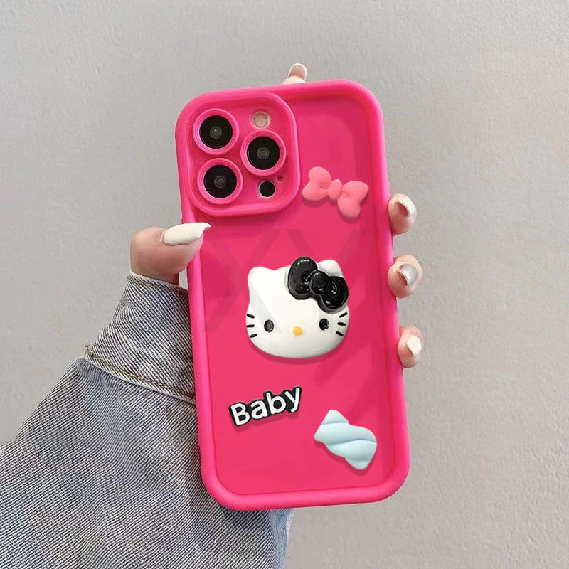 เคส OPPO A6X/A6/A6T/A6T Pro/A6S/A6 Pro/A5X/A5/A5 Pro/A5i/A3X/A3/A74 5G/A3 Pro/A60/A83/A91/A59S/F1S ลายแมว 3D thumbnail 6