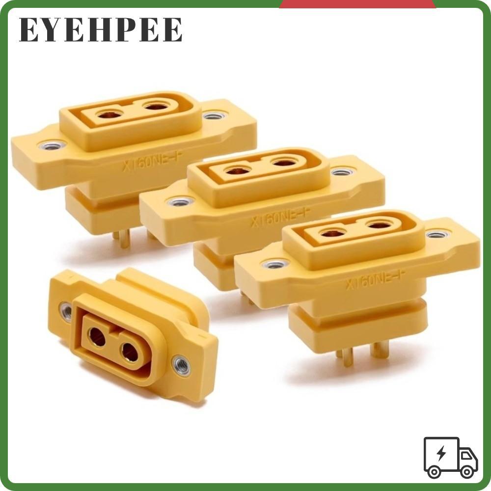 SERENDI 5 ชิ้น XT60NE-F ปลั๊ก, ชุบทองสีดําสีเหลือง XT90NE-F Connector, 3.5 มม./4 มม.DC500V แบตเตอรี่