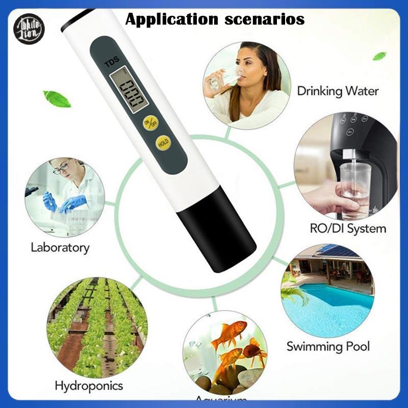 WL| 0.01 Tds Ec PH Meter สําหรับปากกาทดสอบ PH ดิจิตอลคุณภาพน้ําพร้อมช่วง PH 0-14 ใหม่