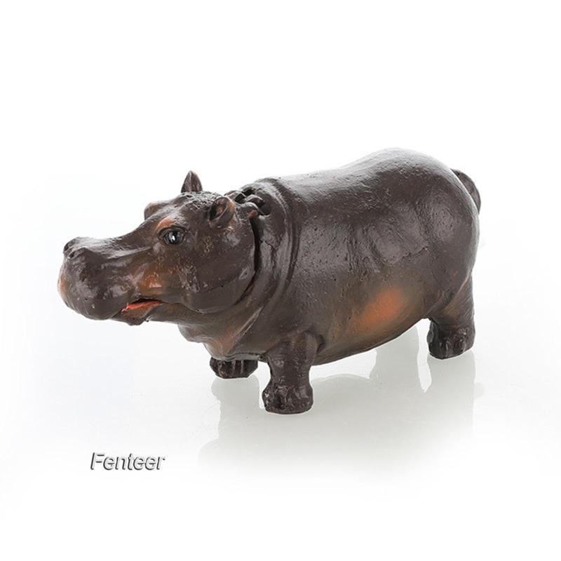 [Fenteer] Air Bubbler Hippo Fish Tank Bubbler ตกแต่งสําหรับ Hermit Crab Tank Aquarium 14.5cmx7cmx5.3
