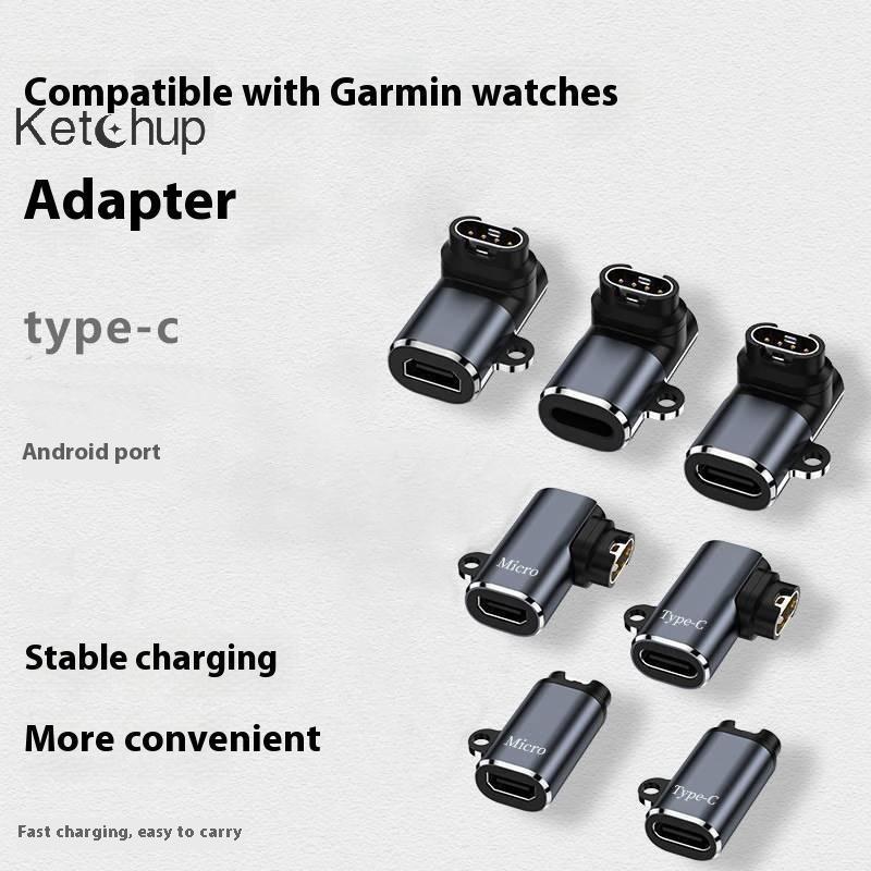 [Ktchup-t] 1 ชิ้น Smart Watch Chargering Converter สําหรับ Garmin Fenix 7 7X 5S 6X 6S PRO Type C อะแ