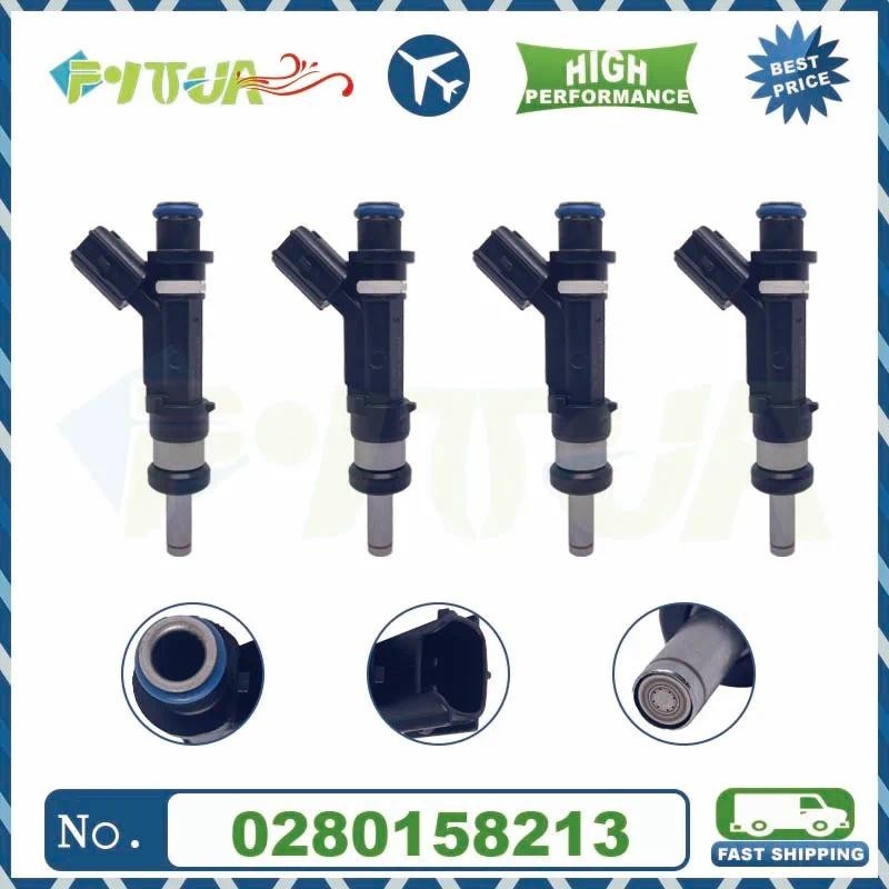 หัวฉีดน้ํามันเชื้อเพลิง 4 ชิ้น 0280158213 สําหรับ Toyota EU IQ 08-14 YARIS 11-14 VERSO-S 10-15 COROL