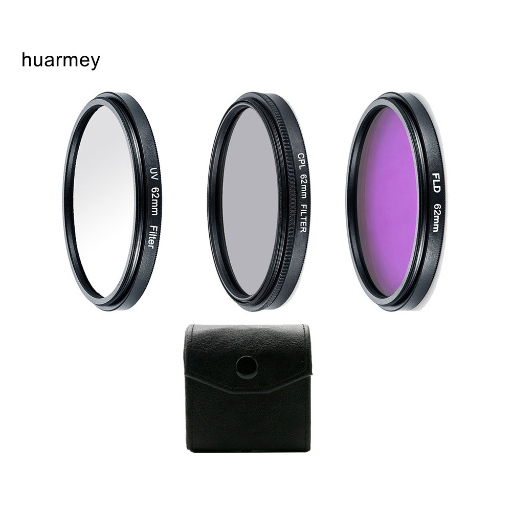 HUARMAEY Professional UV CPL Polarizer FLD Photo Photo Photo Photo Photography Filter Kit สําหรับกล้