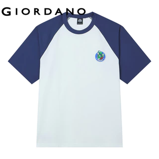 GIORDANO เสื้อยืดผู้ชาย Men's Short-Sleeve T-Shirt (Mario) 01096357
