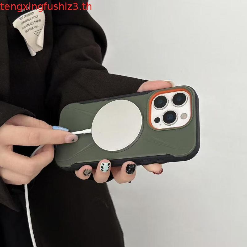 UAG แม่เหล็ก Meteorite เคสโทรศัพท์สําหรับ iPhone 16 Pro Max 15 14 13 ไร้สายชาร์จที่ทนทานกันกระแทกฝาค