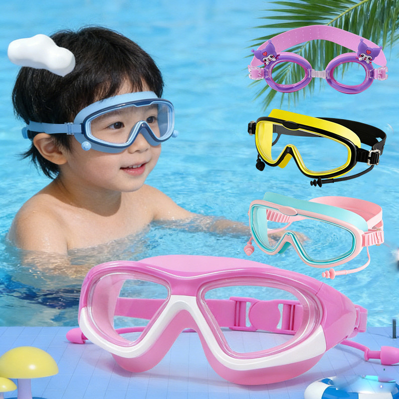 COD แว่นดําน้ํา แว่นกันน้ํา แว่นตาว่ายน้ำเด็ก swimming goggles ปรับระดับได้ กันน้ำและกันหมอก ป้องกันรังสียูวี ความคมชัดส