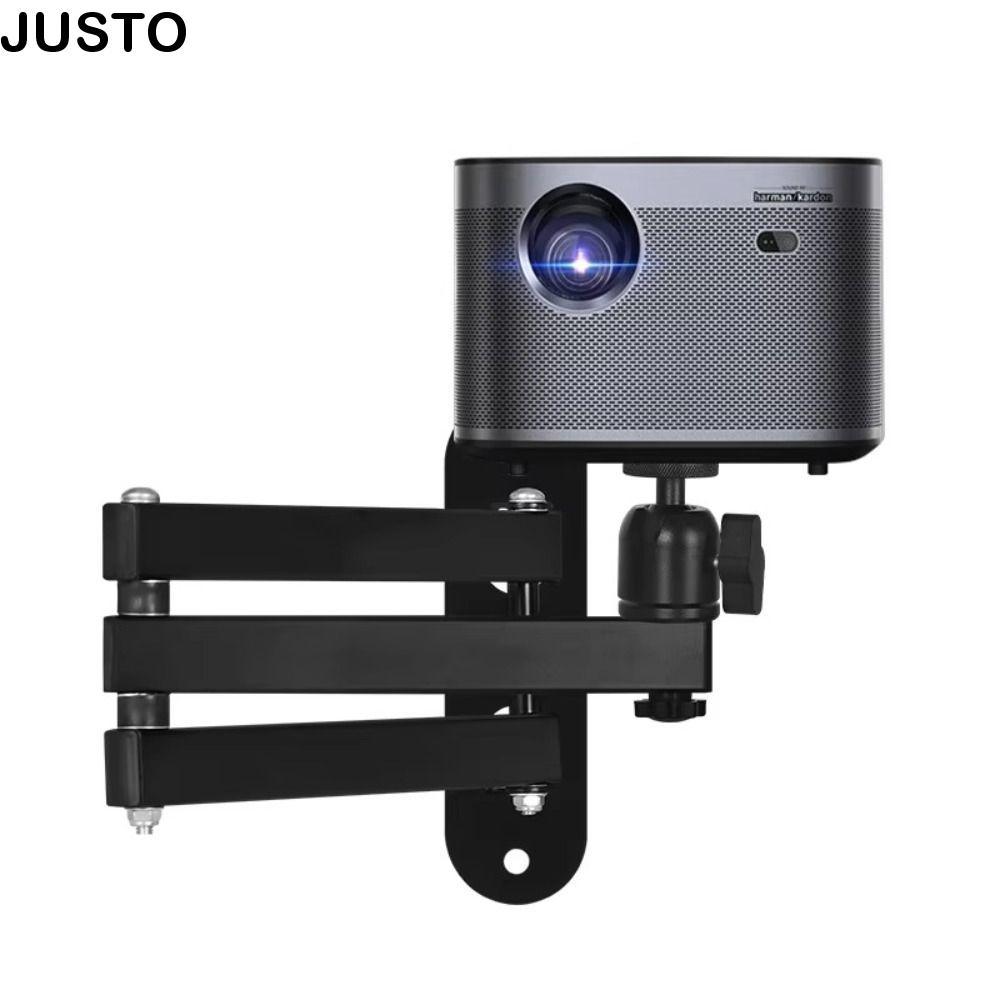 JUSTO ขาตั้งโปรเจคเตอร์หมุนได้ 360 องศาขายึดติดผนังแบบปรับได้หลายมุม, ส่วนต่อขยายที่แข็งแรงเหล็กคาร์