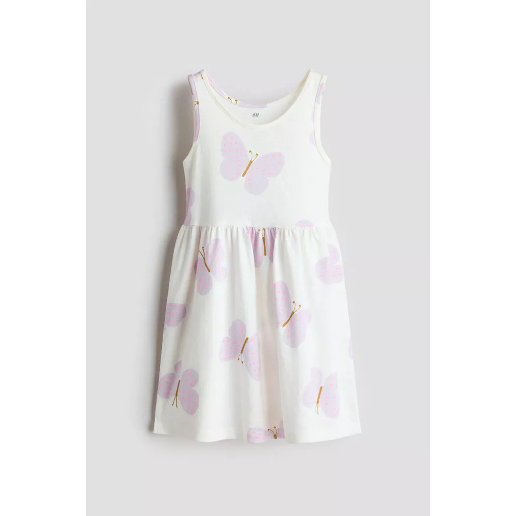 H&M(เอชแอนด์เอ็ม) ชุดเดรสผ้าฝ้ายลายพิมพ์ เด็กผู้หญิง 1157735_29
