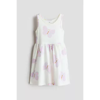 H&M(เอชแอนด์เอ็ม) ชุดเดรสผ้าฝ้ายลายพิมพ์ เด็กผู้หญิง 1157735_29