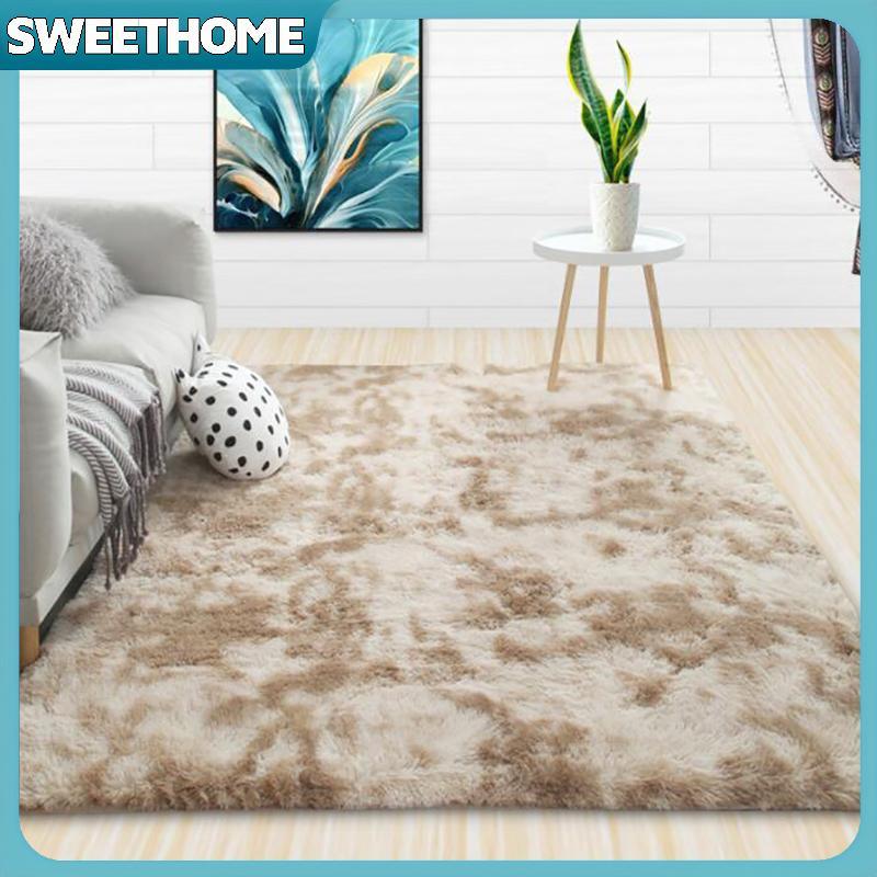 SWEETHOME Thi พรมสําหรับห้องนั่งเล่นพรมตุ๊กตาเด็กเตียงพรมปูพื้นปุย