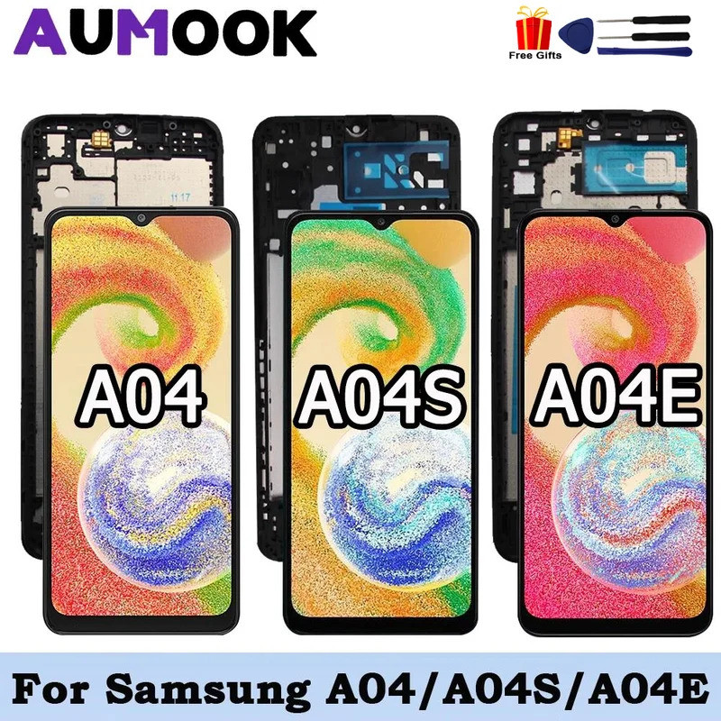 6.5 สําหรับ Galaxy A04 A04S A04E LCD A045F A047F A042F จอแสดงผล Touch Screen Digitizer Assembly สําห