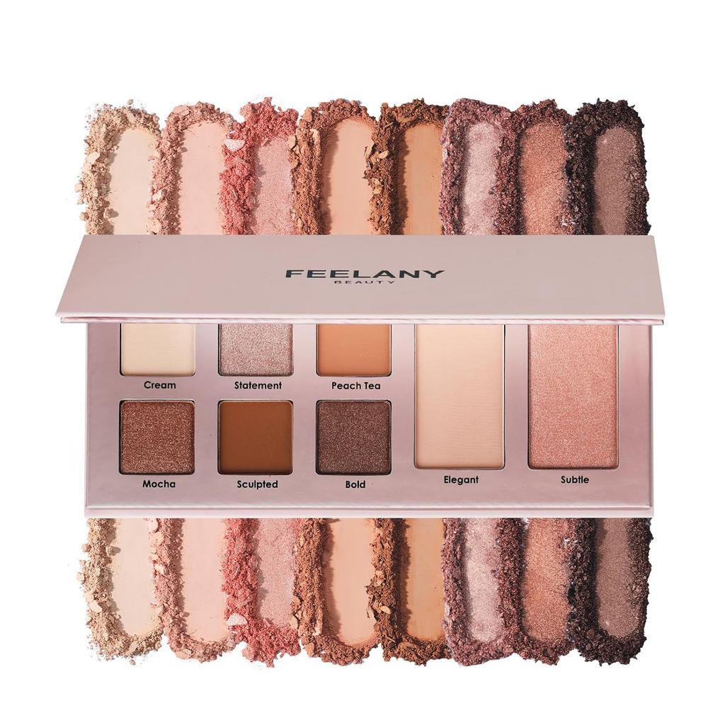 PROFESSIONAL MAKEUP Long Lasting Waterproof Eyeshadow Palette 11 Ultra-pigmented Shimmer & Matte Sha