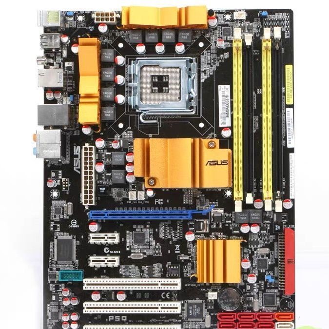 เอซุส P5Q บอร์ดขนาดใหญ่แบบโซลิดสเตตทั้งหมด P45เมนบอร์ด P5QL SE PLUS P43 P41 775เข็ม DDR2หน่วยความจำ