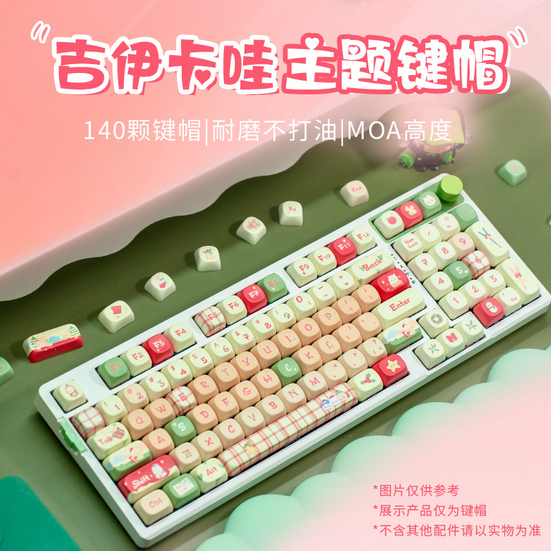 Chikawa Keycap แป้นพิมพ์สร้างสรรค์ที่ไม่ซ้ําใครปรับให้เข้ากับ Wolf f Spider 87atk68 75 vgn v98 คีย์บ