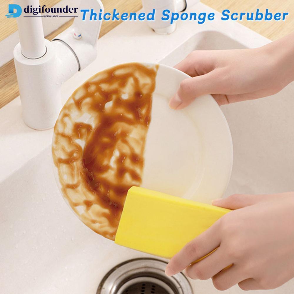 DIGIFOUNDER แผ่นทําความสะอาดฟองน้ําอเนกประสงค์ Non-Scratch สําหรับอ่างล้างจานและเคาน์เตอร์เครื่องมือ