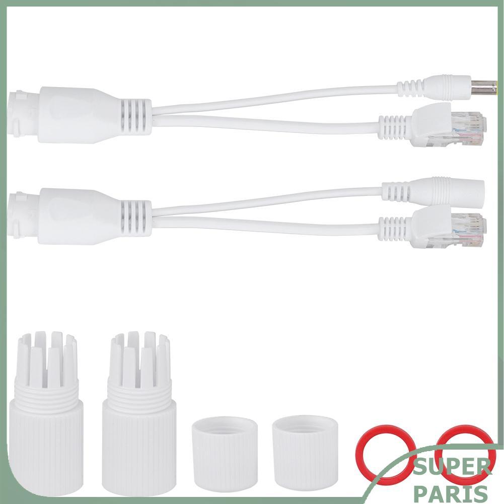 Superparis Superparis 12V PoE อะแดปเตอร์ Power Over Ethernet Passive POE Cable Splitter Injector สำห